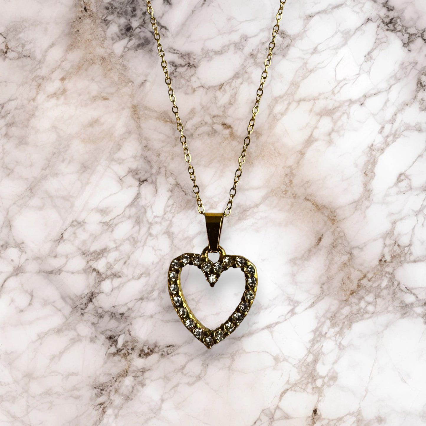 Collar Golden Heart Shine
