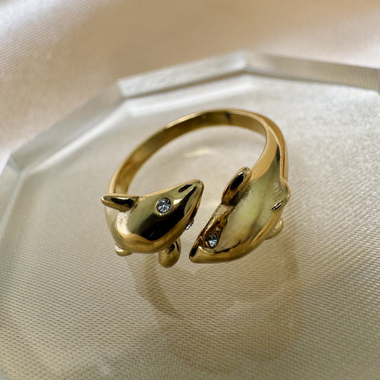 Anillo Delfines Eternos