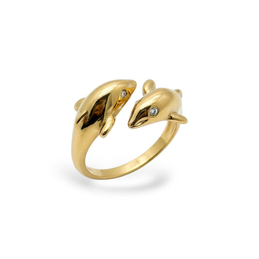 Anillo Delfines Eternos
