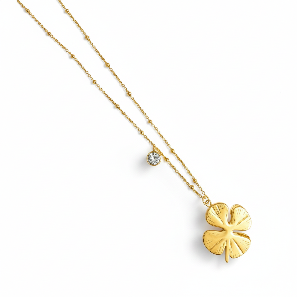 Collar Trébol de Fortuna Dorado