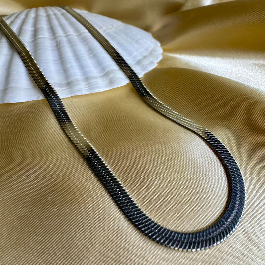 Collar Silver Snake
