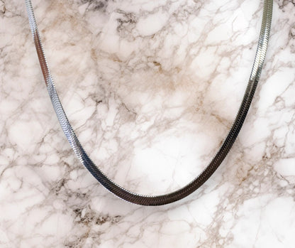 Collar Silver Snake