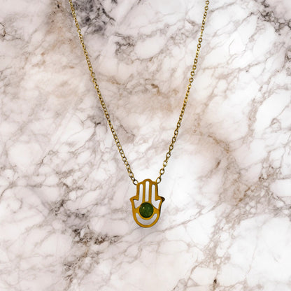 Collar Golden Hamsa