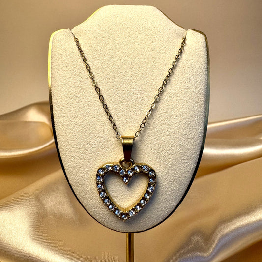 Collar Golden Heart Shine