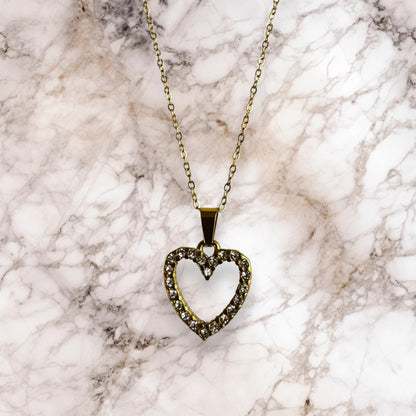 Collar Golden Heart Shine