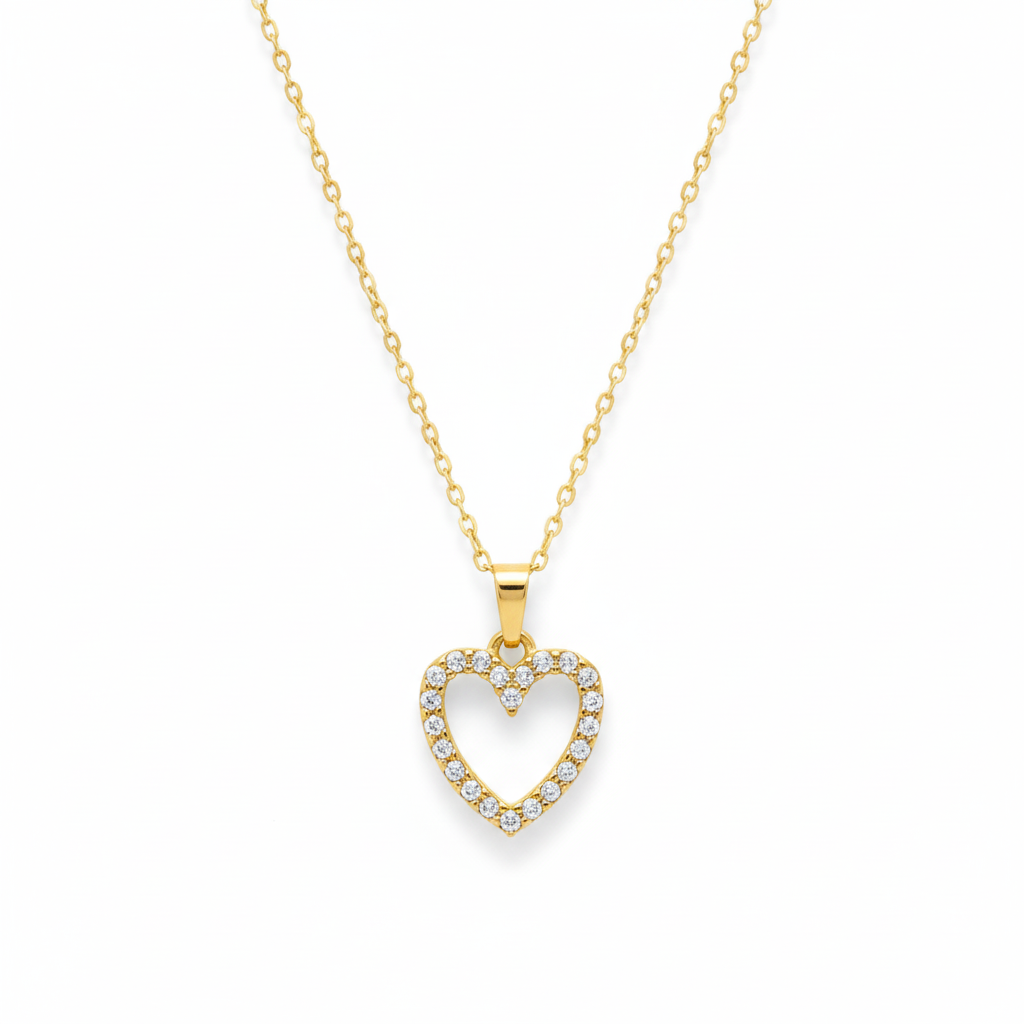 Collar Golden Heart Shine