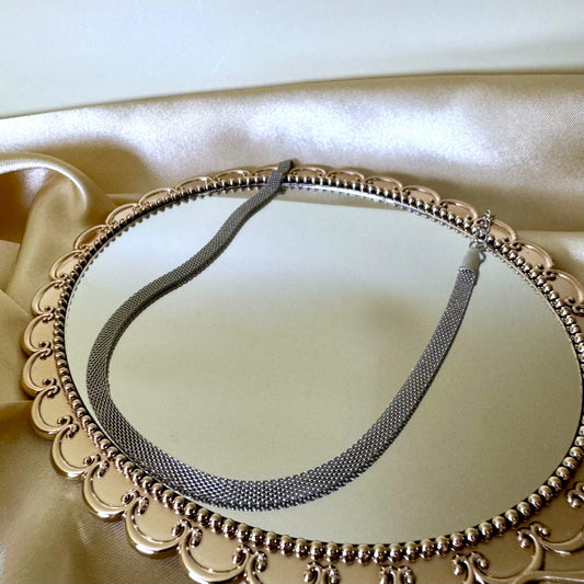 Collar Silver Mesh