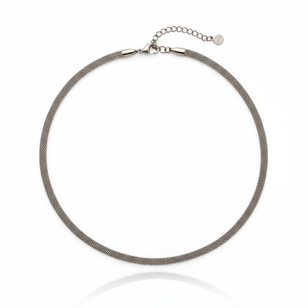 Collar Silver Mesh