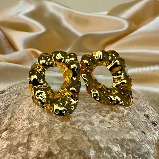 Aretes Golden Chunky
